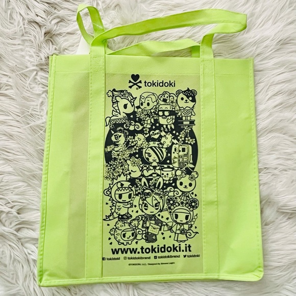 Tokidoki Comic Con Green Reusable Shopping Tote Bag (SDCC 2022 Exclusive) - Picture 2 of 2